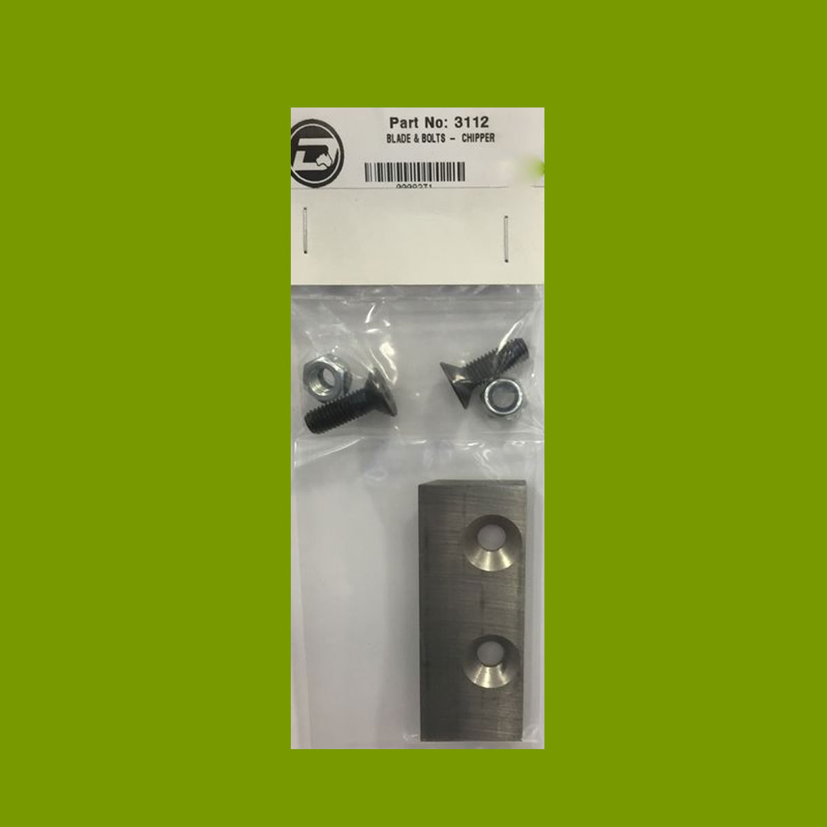 (image for) Deutscher Genuine Chipper blade set incl. screws and nuts (One blade, two nuts and two screws per set) 3112